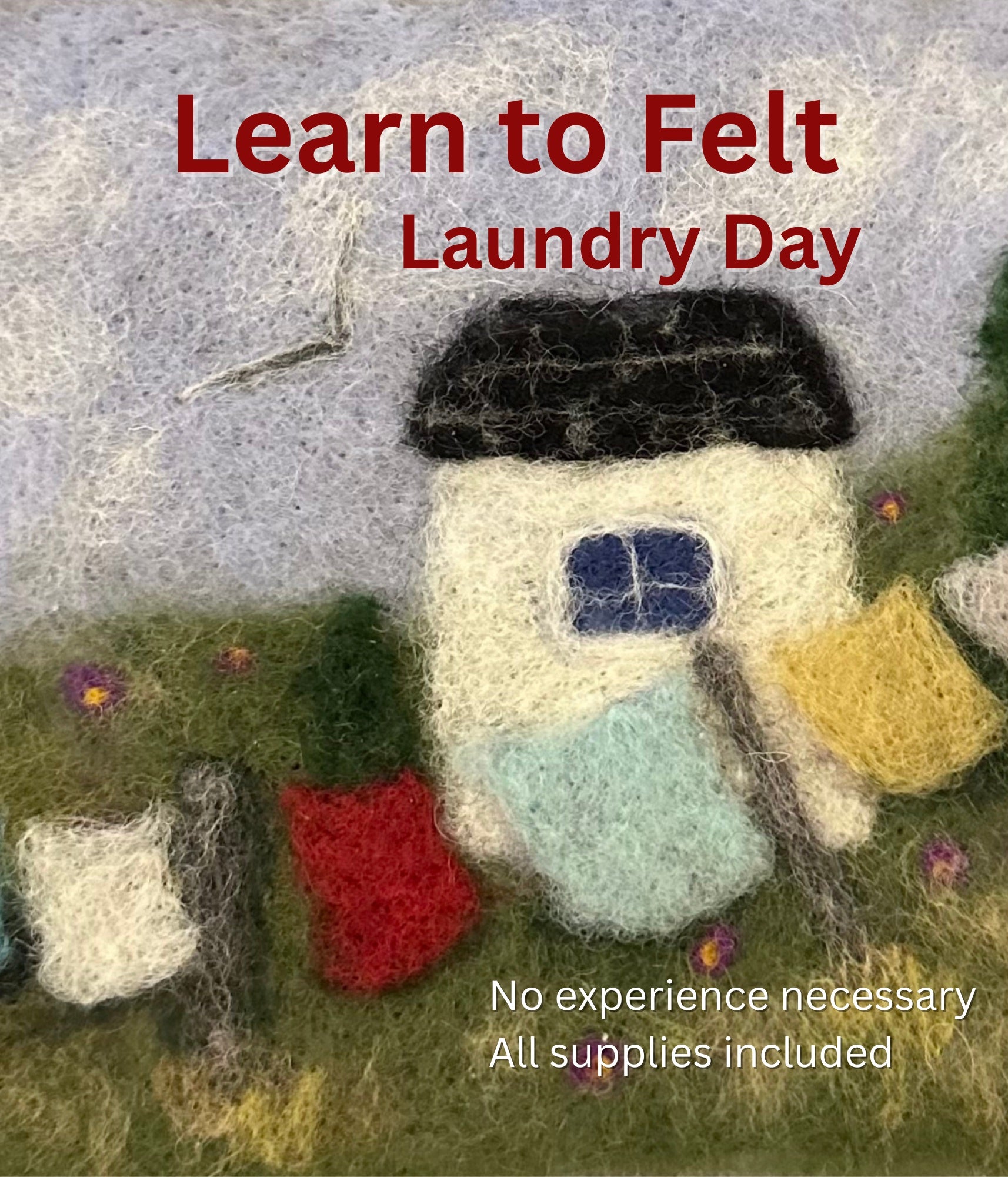Learn to Felt Kit Laundry Day