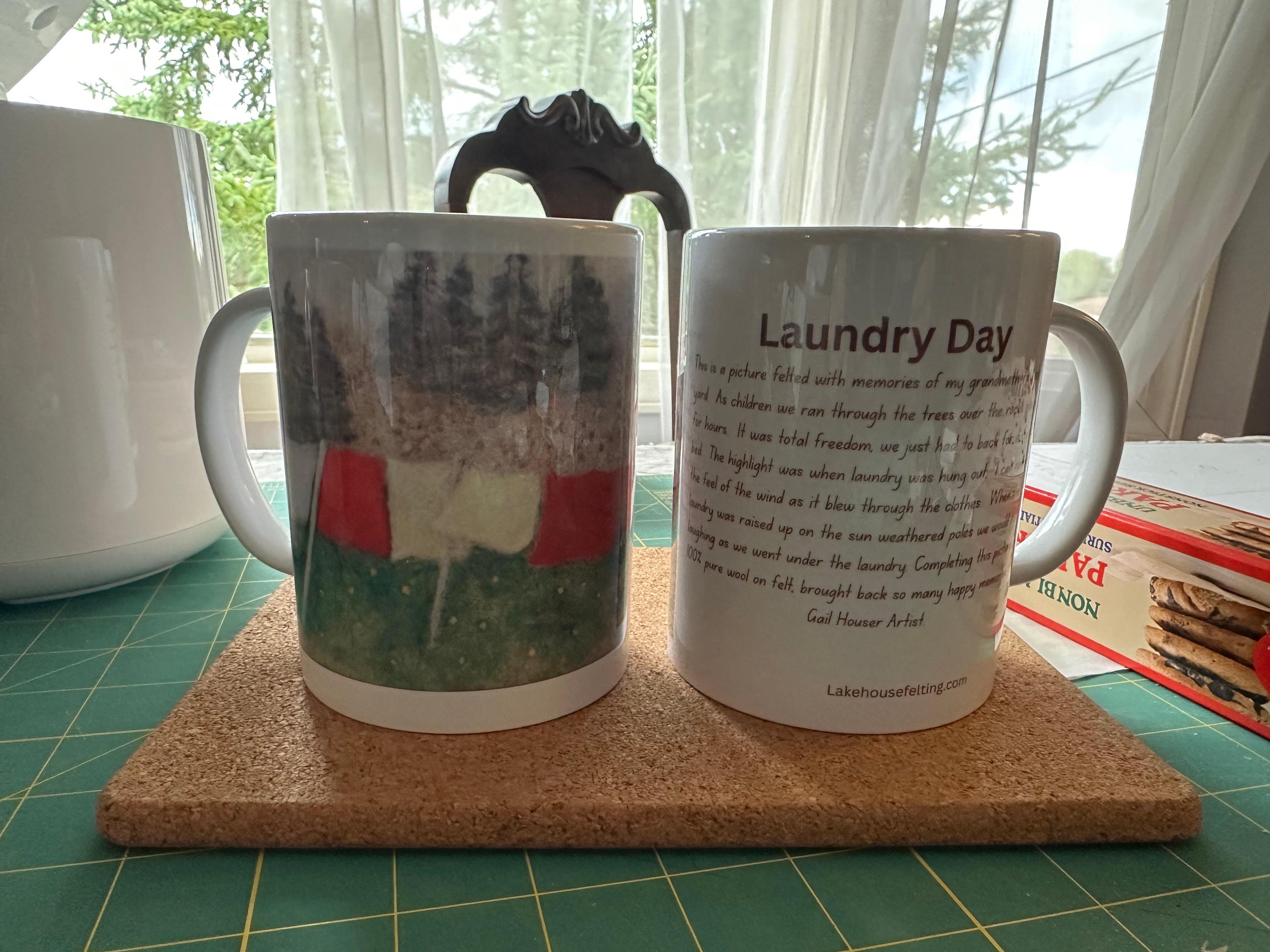 Lakehouse art printed mugs