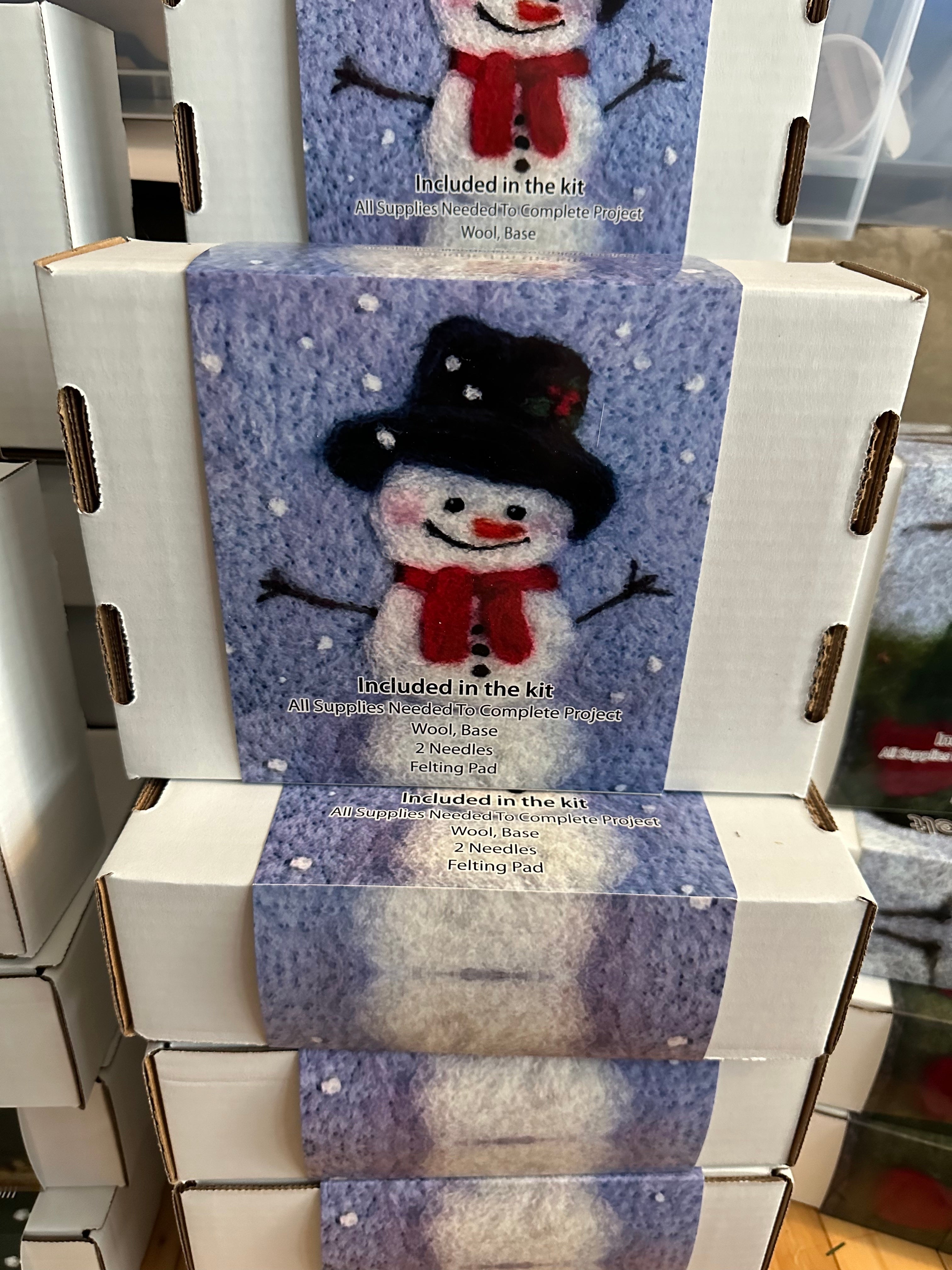 Learn to felt kit Snowman