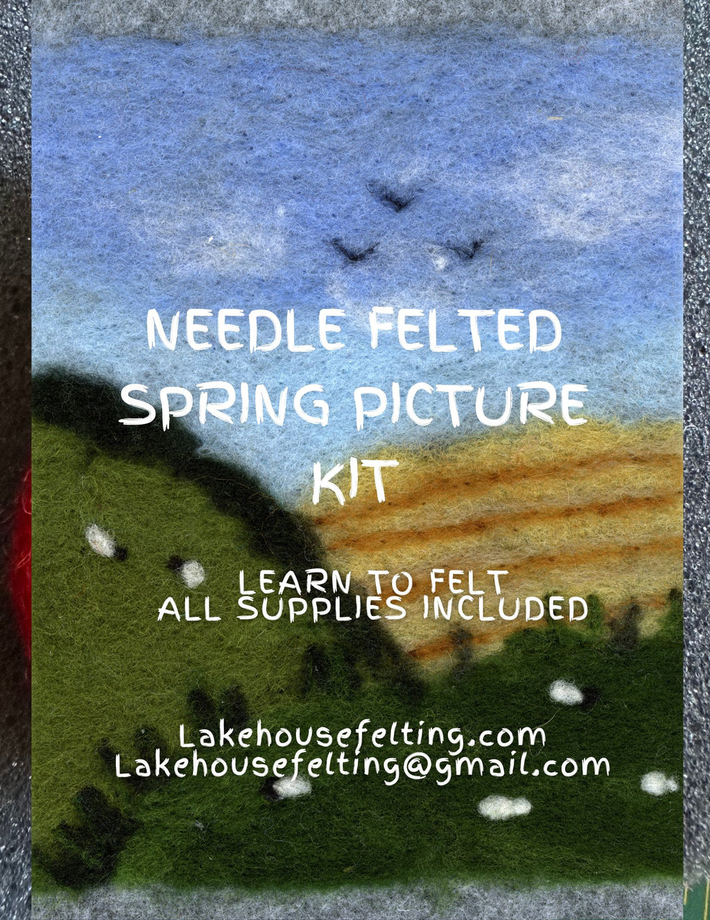 Learn to felt kit - Spring Fields